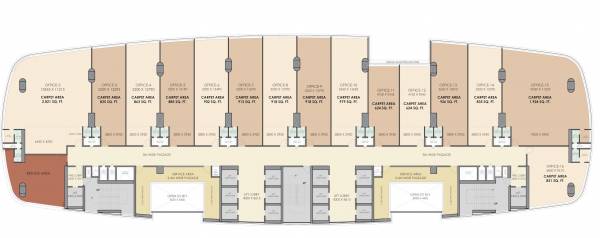  stellar It Park Cluster Plan from 10th to 14th Floor