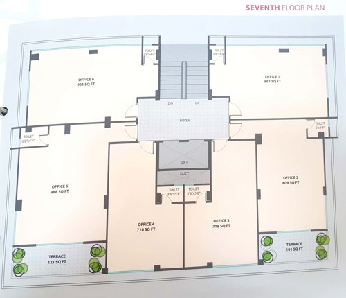  ii-the-business-hub Block  A Cluster Plan For 7th Floor