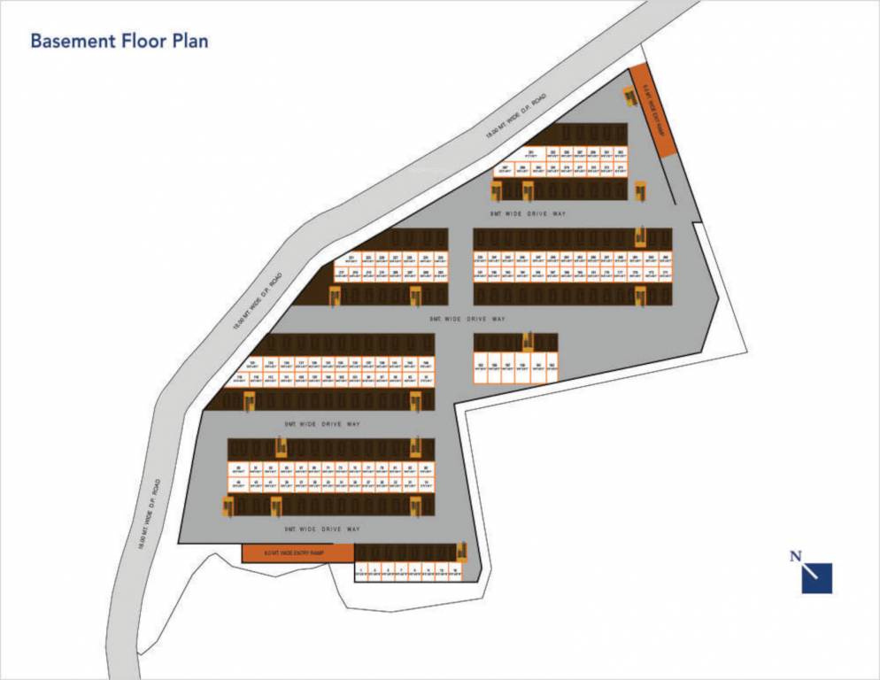  industrial park A To E Basement Cluster Plan