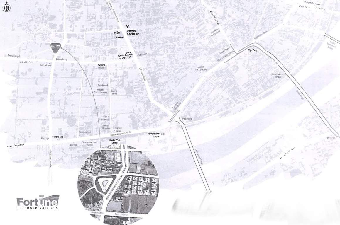 fortune the shopping island Location Plan