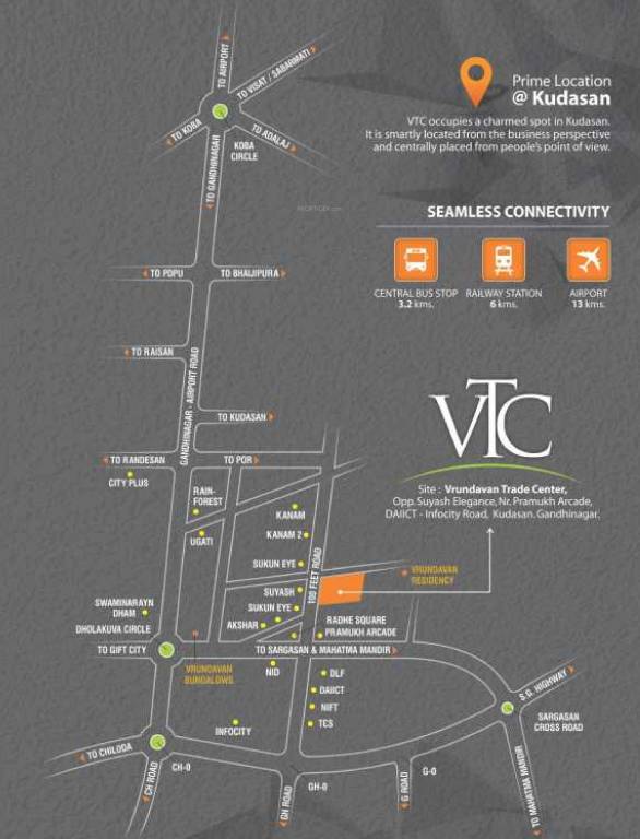  vrundavan trade center Location Plan