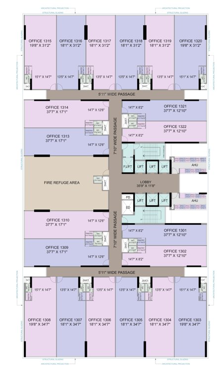  midas Midas Cluster Plan for 13th Floor