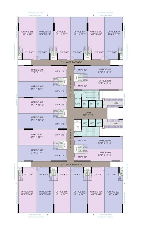  midas Midas Cluster Plan for 5th Floor
