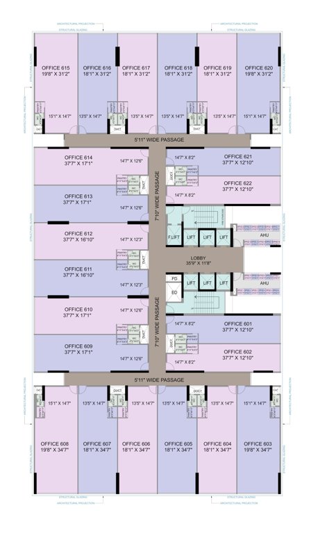  midas Midas Cluster Plan for 6th Floor