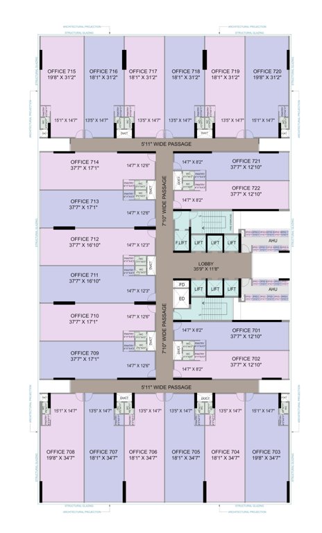  midas Midas Cluster Plan for 7th Floor