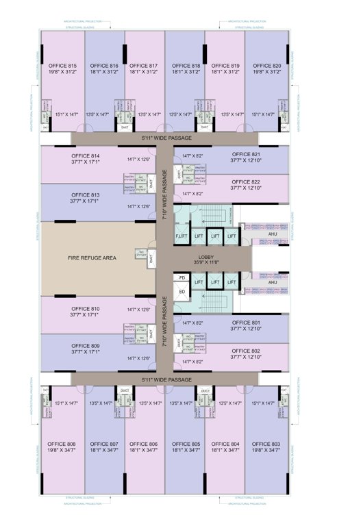  midas Midas Cluster Plan for 8th Floor