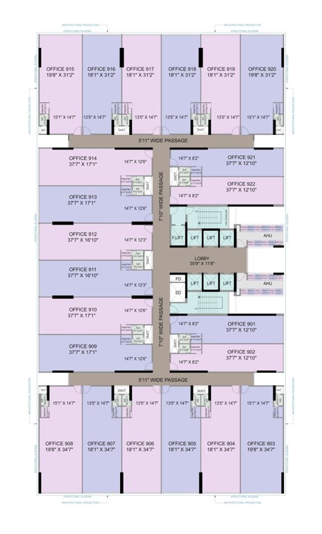  midas Midas Cluster Plan for 9th Floor