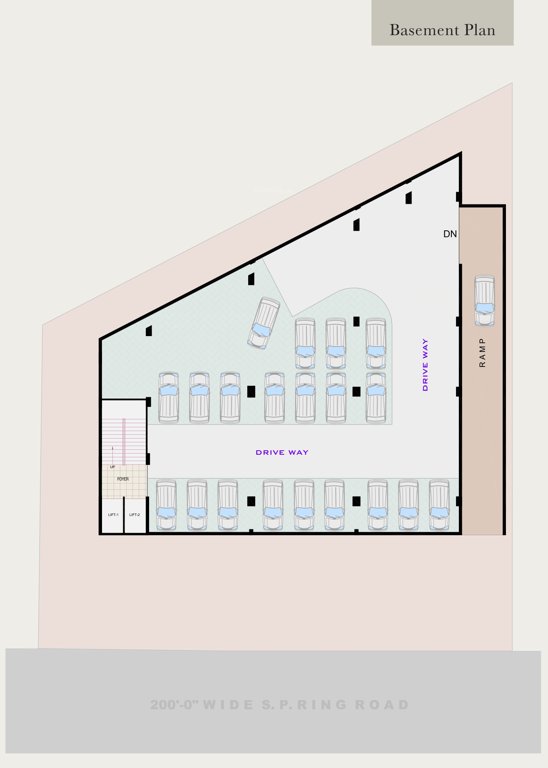  orinda arcade Orinda Arcade Cluster Plan for Basement Floor