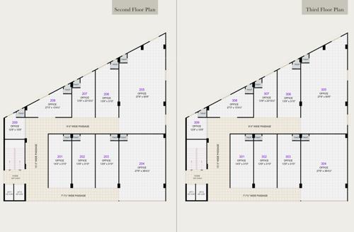  orinda-arcade Orinda Arcade Cluster Plan from 2nd to 3rd Floor