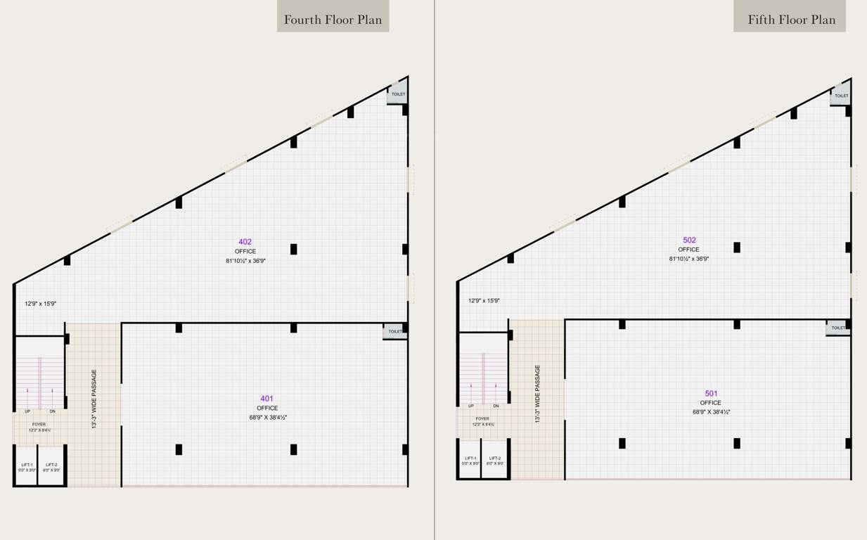  orinda arcade Orinda Arcade Cluster Plan from 4th to 5th Floor