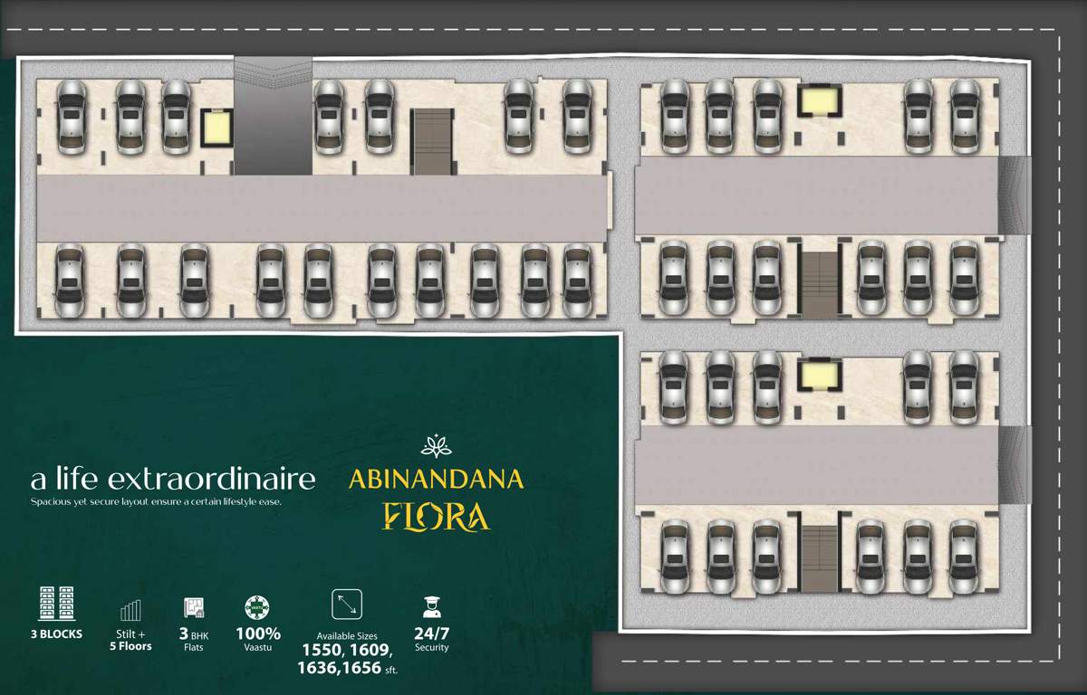  flora Flora 1, 2, 3 Ground Cluster Plan
