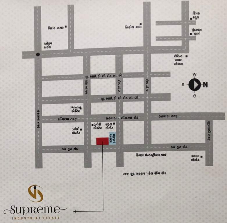  supreme industrial estate Location Plan