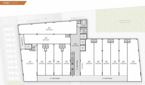  gravity-retail-and-work-spaces 1 Cluster Plan For 1st Floor