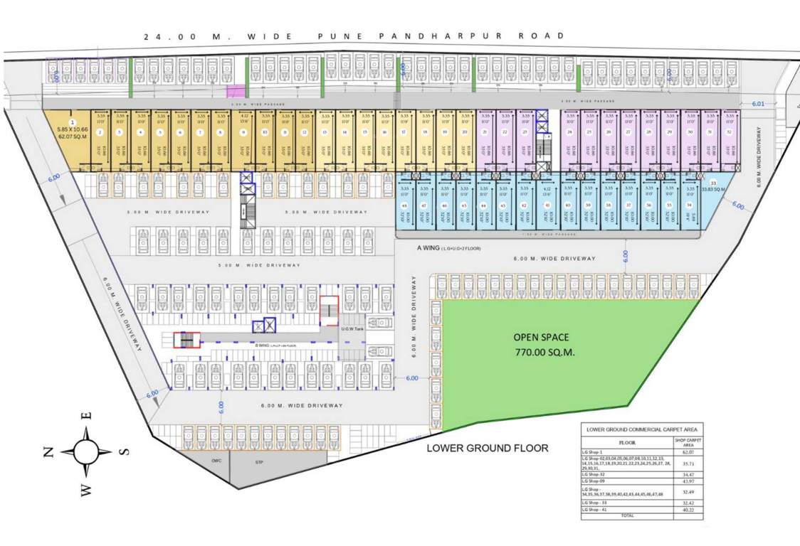 kanishka grand plaza Building A Cluster Plan For Lower Ground Floor