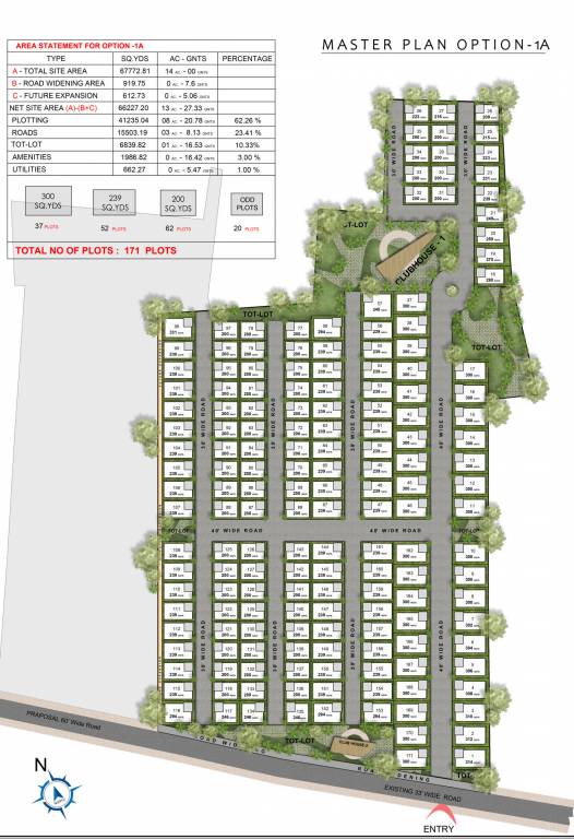  luxury villas Layout Plan