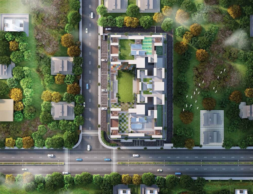  percept square Internal Roads & Footpaths