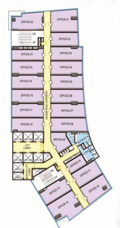 boulevard walk phase 2 Boulevard Walk Phase 2 Typical Floor Cluster Plan