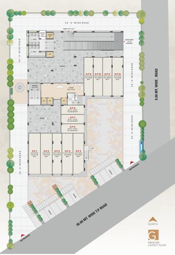 Trade Center Cluster Plan for ground Floor trade-center Trade Center Cluster Plan for ground Floor