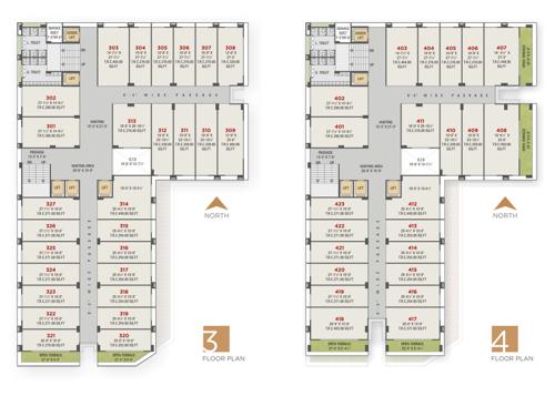 Trade Center Cluster Plan from 3rd to 4th Floor trade-center Trade Center Cluster Plan from 3rd to 4th Floor