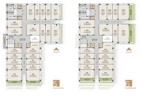 Trade Center Cluster Plan from 5th to 6th Floor trade-center Trade Center Cluster Plan from 5th to 6th Floor
