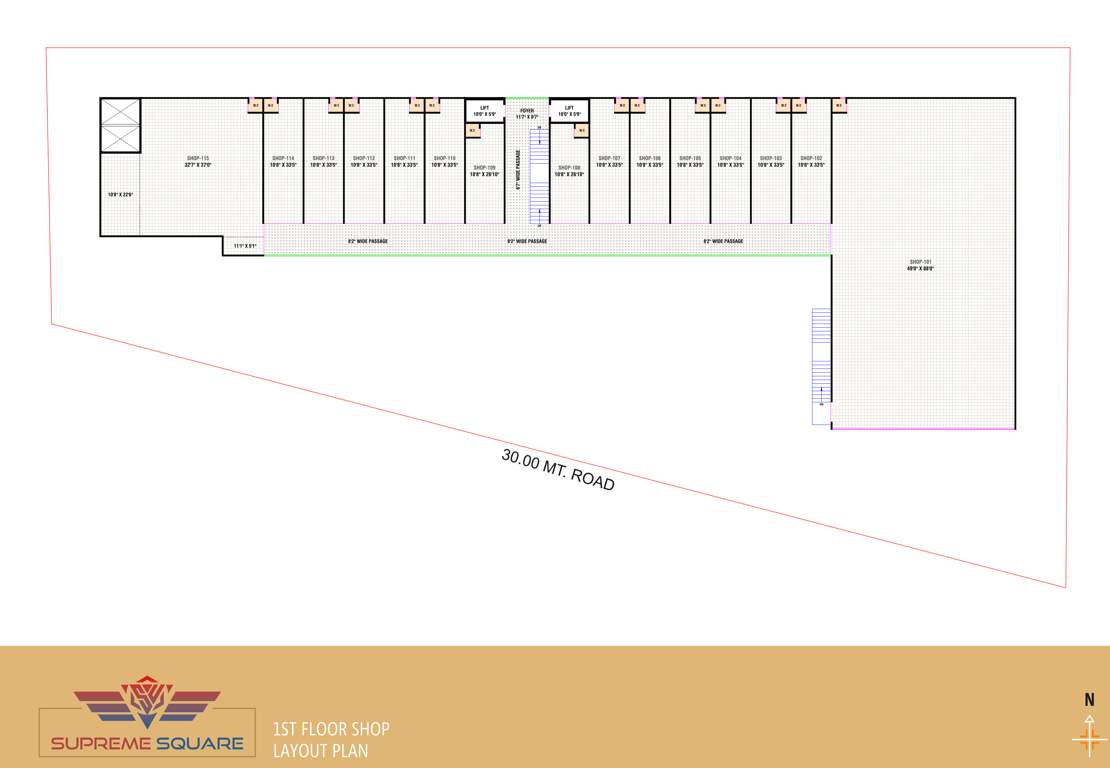  supreme square Supreme Square Cluster Plan for 1st Floor