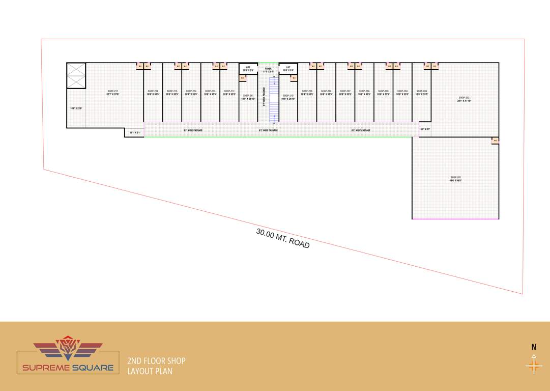  supreme square Supreme Square Cluster Plan for 2nd Floor