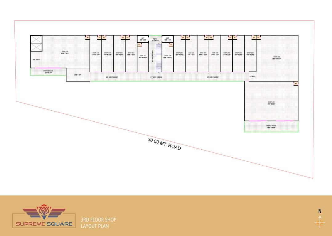  supreme square Supreme Square Cluster Plan for 3rd Floor