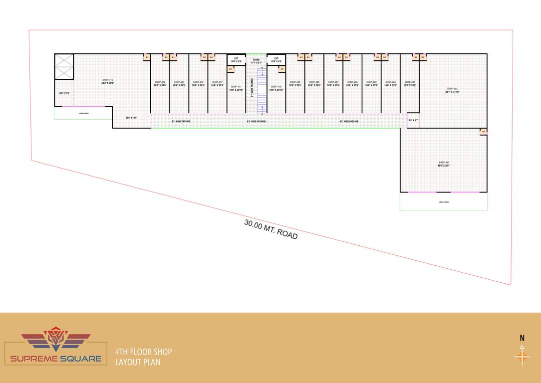  supreme square Supreme Square Cluster Plan for 4th Floor