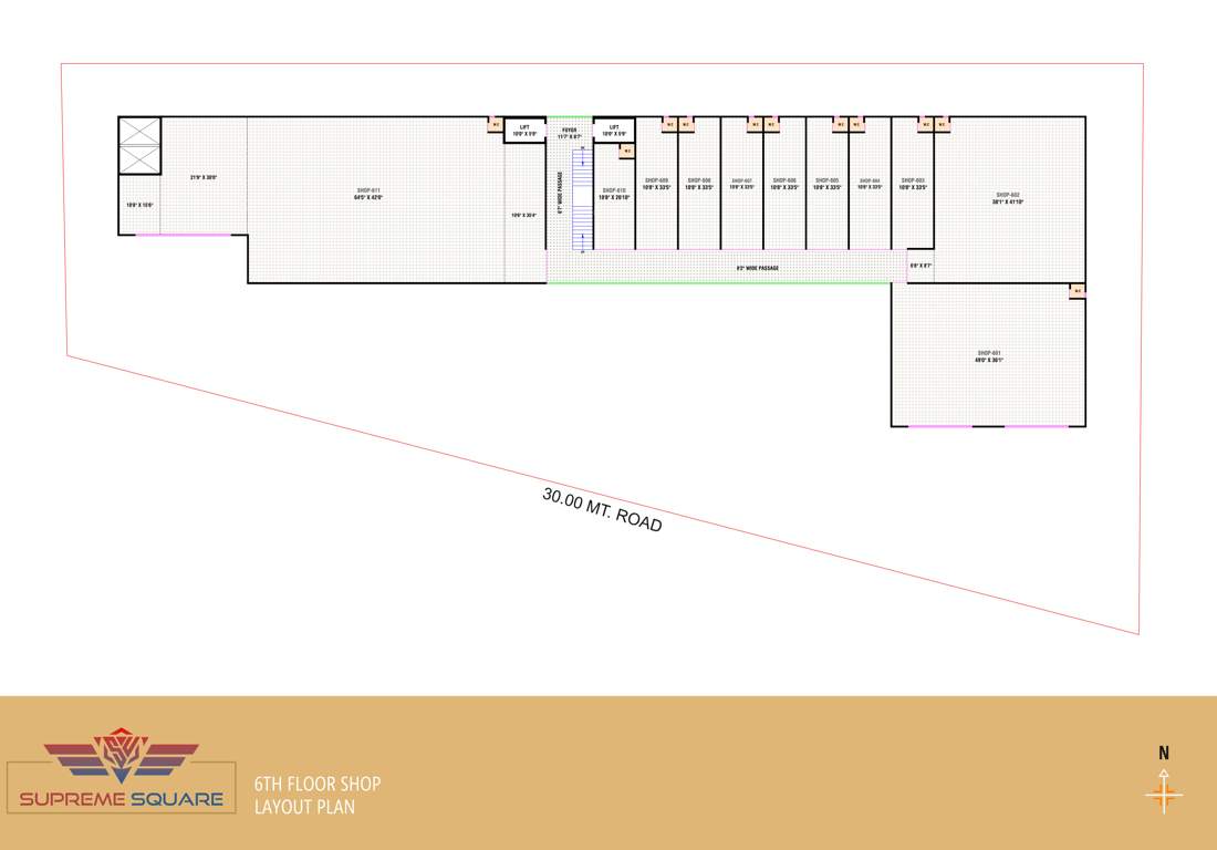  supreme square Supreme Square Cluster Plan for 6th Floor