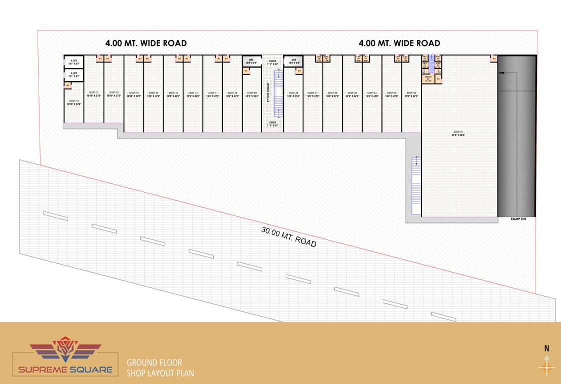 supreme square Supreme Square Cluster Plan for ground Floor