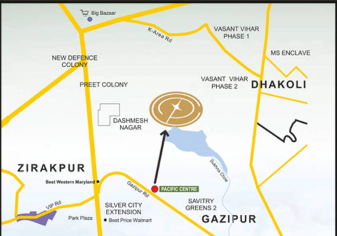 pacific centre Location Plan