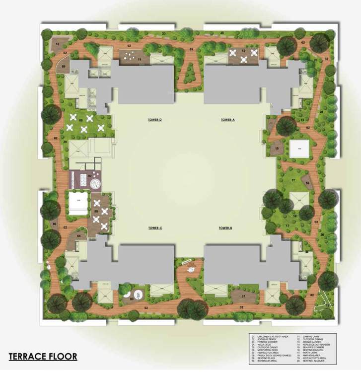  the views by adani realty Sun Rise Cluster Plan