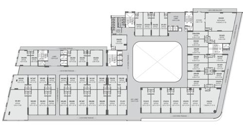  vasantam-city-center-phase-1 Commercial Building Cluster Plan From 3rd To 6th Floor