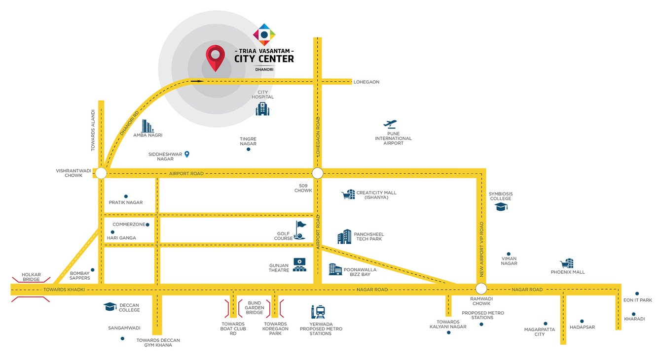  vasantam city center phase 1 Location Plan