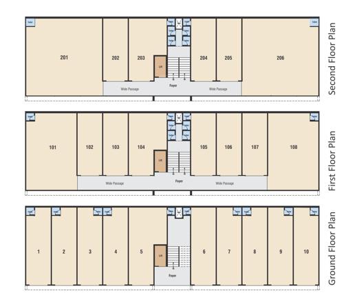  harikrishna-estate Harikrishna Estate Cluster Plan from ground to 2nd Floor