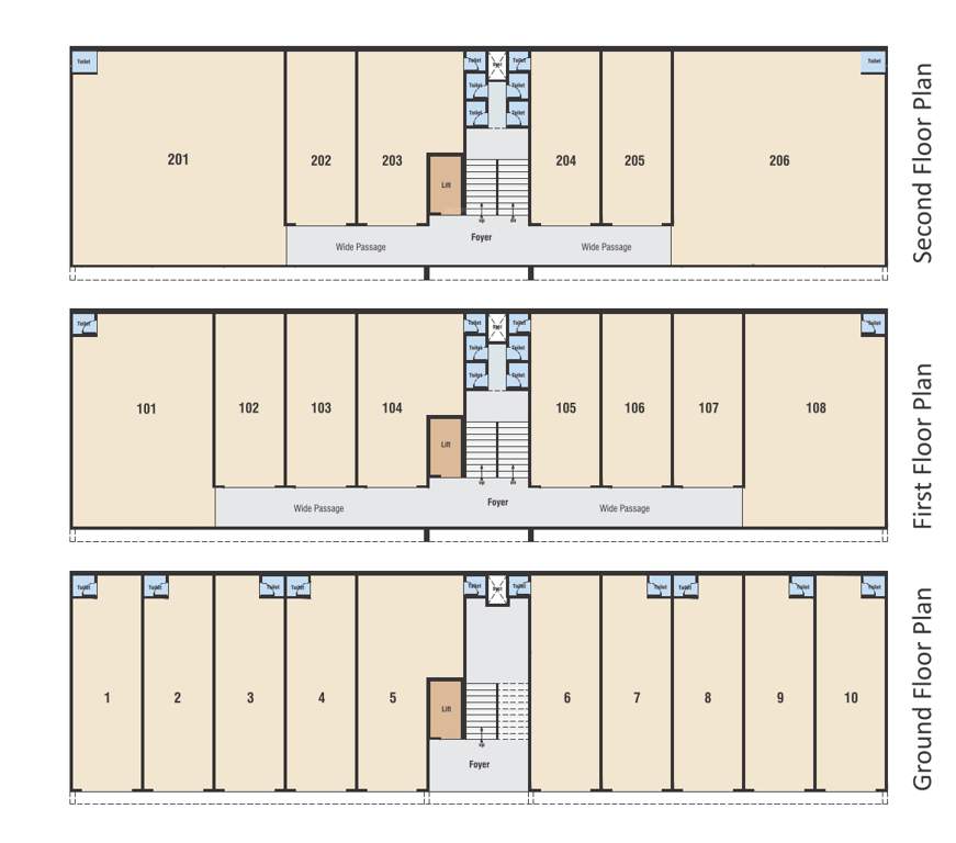  harikrishna estate Harikrishna Estate Cluster Plan from ground to 2nd Floor