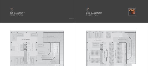  one-45 One 45 Cluster Plan from 1st to 2nd Floor Basement 