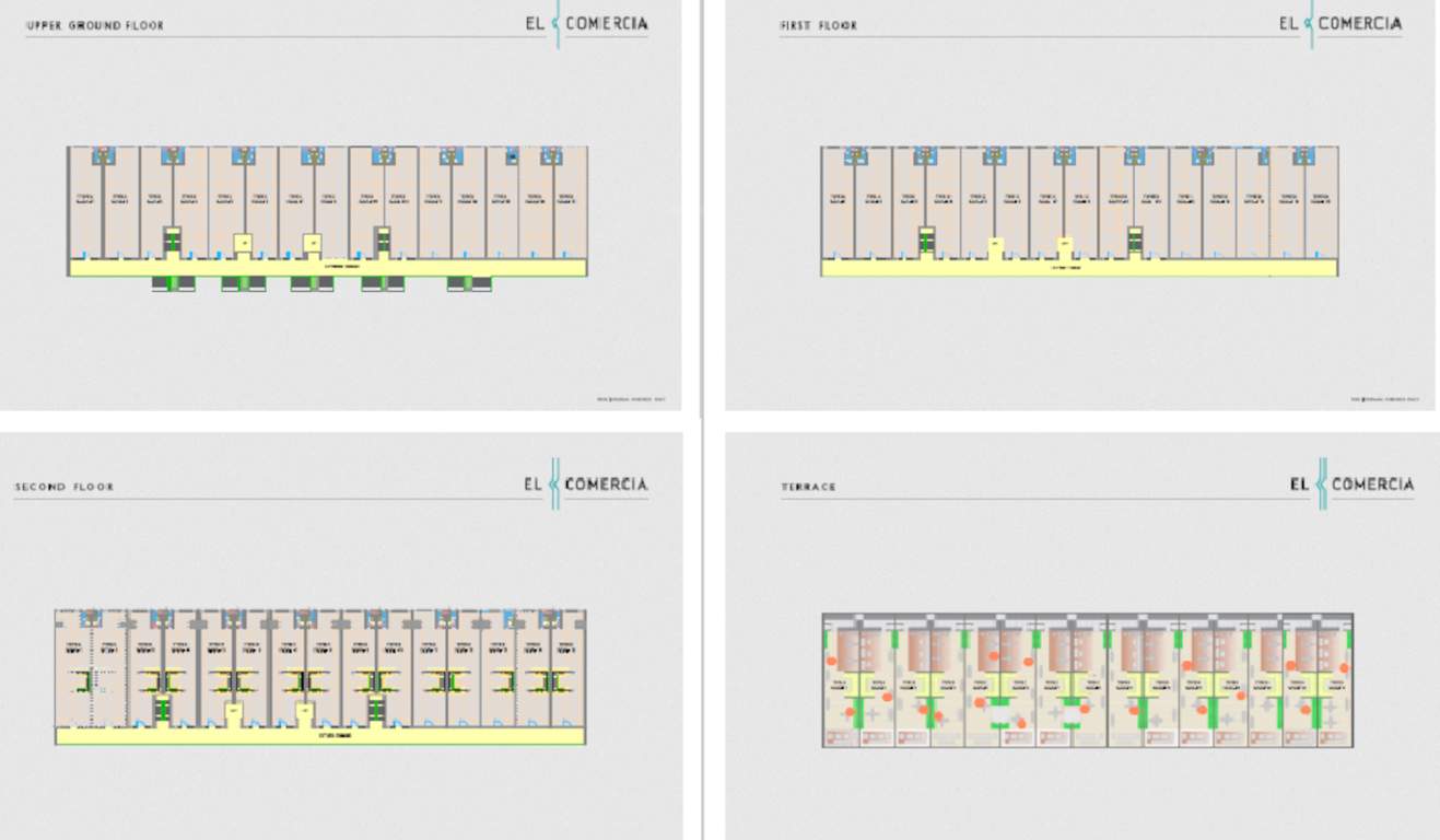  el comercia El Comercia Cluster Plan from Upper ground to 2nd Floor