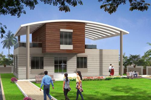  white-stone-commercial-and-bunglow Landscape Garden and Tree Planting