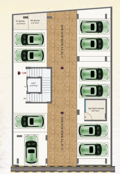  aarna-splendour Aarna Splendour Cluster Plan For Ground Floor