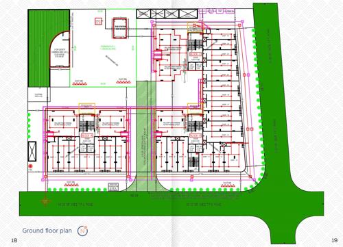  eleven-04-homes Block A, Block B And Block C  Cluster Plan for ground Floor