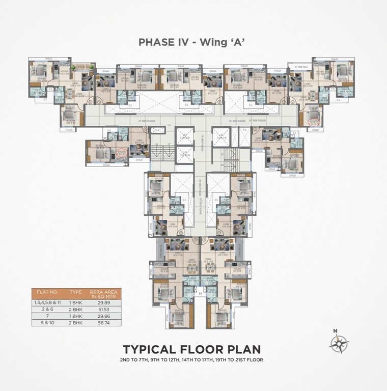  chandrangan residency phase iv Building A Cluster Plan