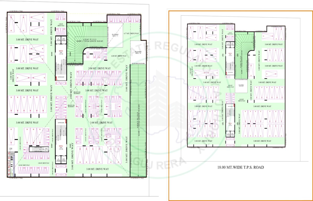  vedant skyvilla Block A Cluster Plan For Basement