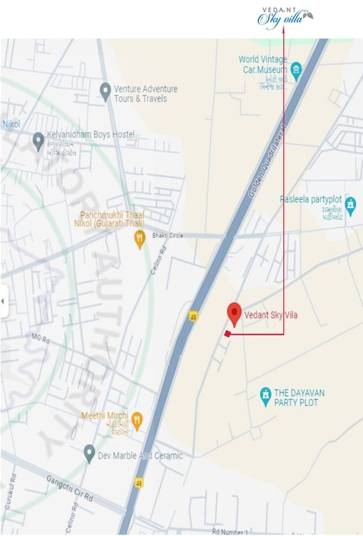  vedant skyvilla Location Plan