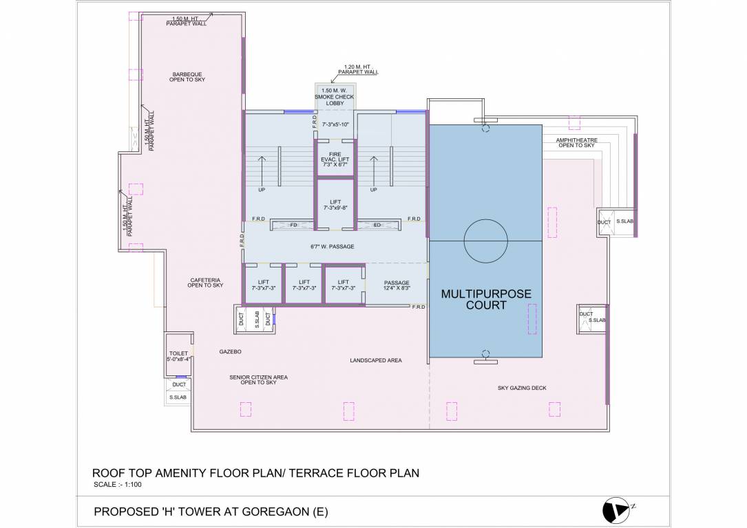  claremont Claremont H Tower Cluster Plan