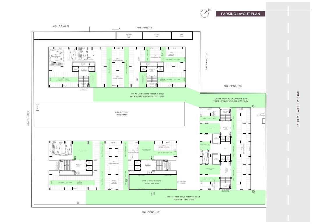  shyam upvan Block A,B,C,D,E&F Stilt Floor Cluster Plan