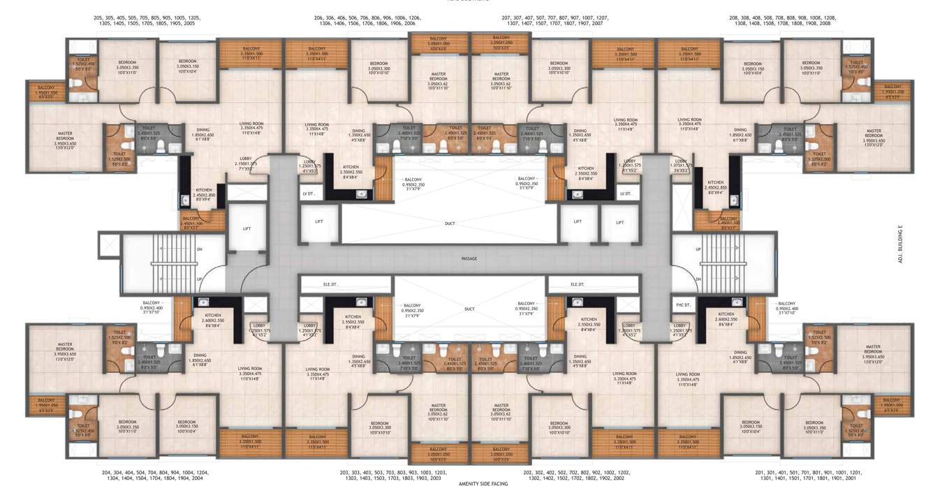  life republic sector r22 22nd avenue atmos phase ii Building A Cluster Plan