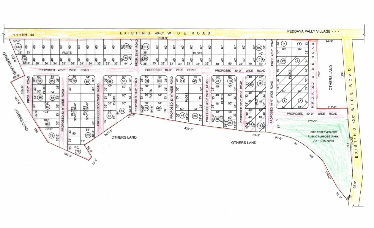  sai green valley Layout Plan