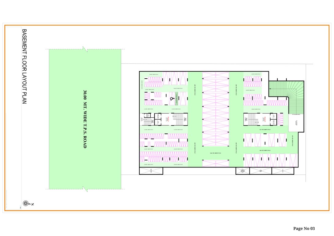  royal king Block A Cluster Plan for Basement Floor
