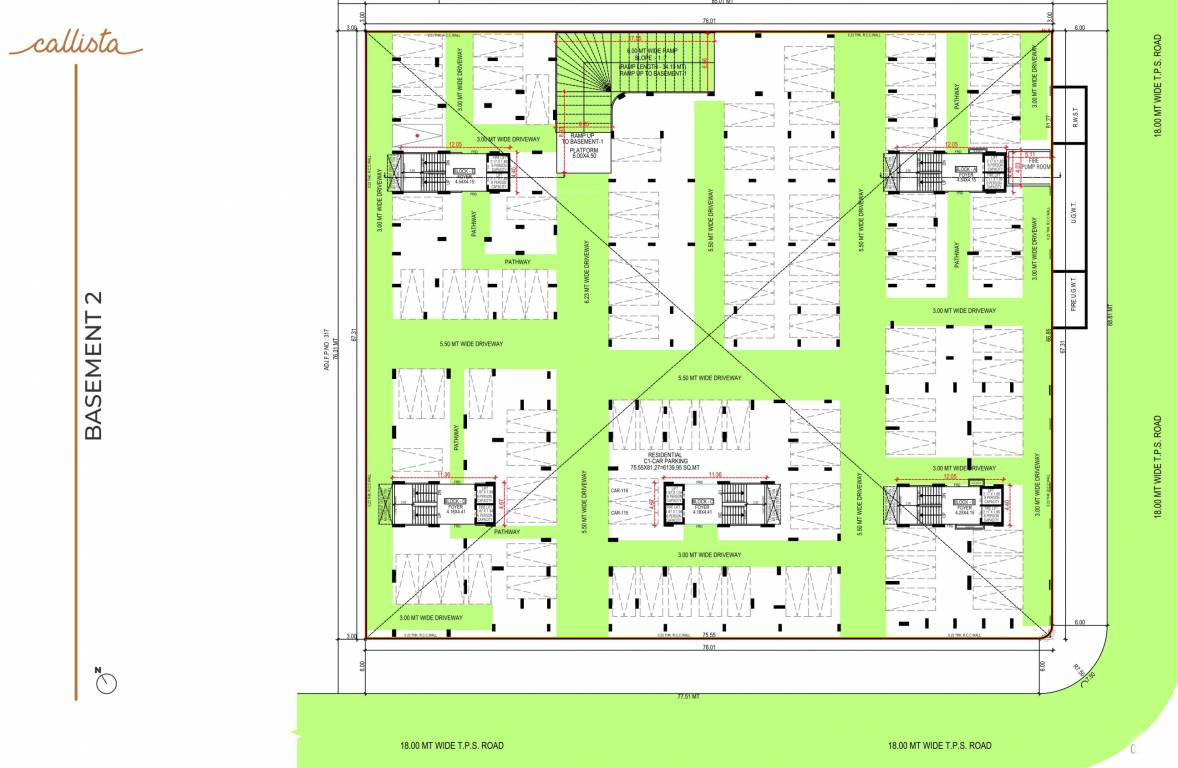  callista A To E Basement 2 Cluster Plan